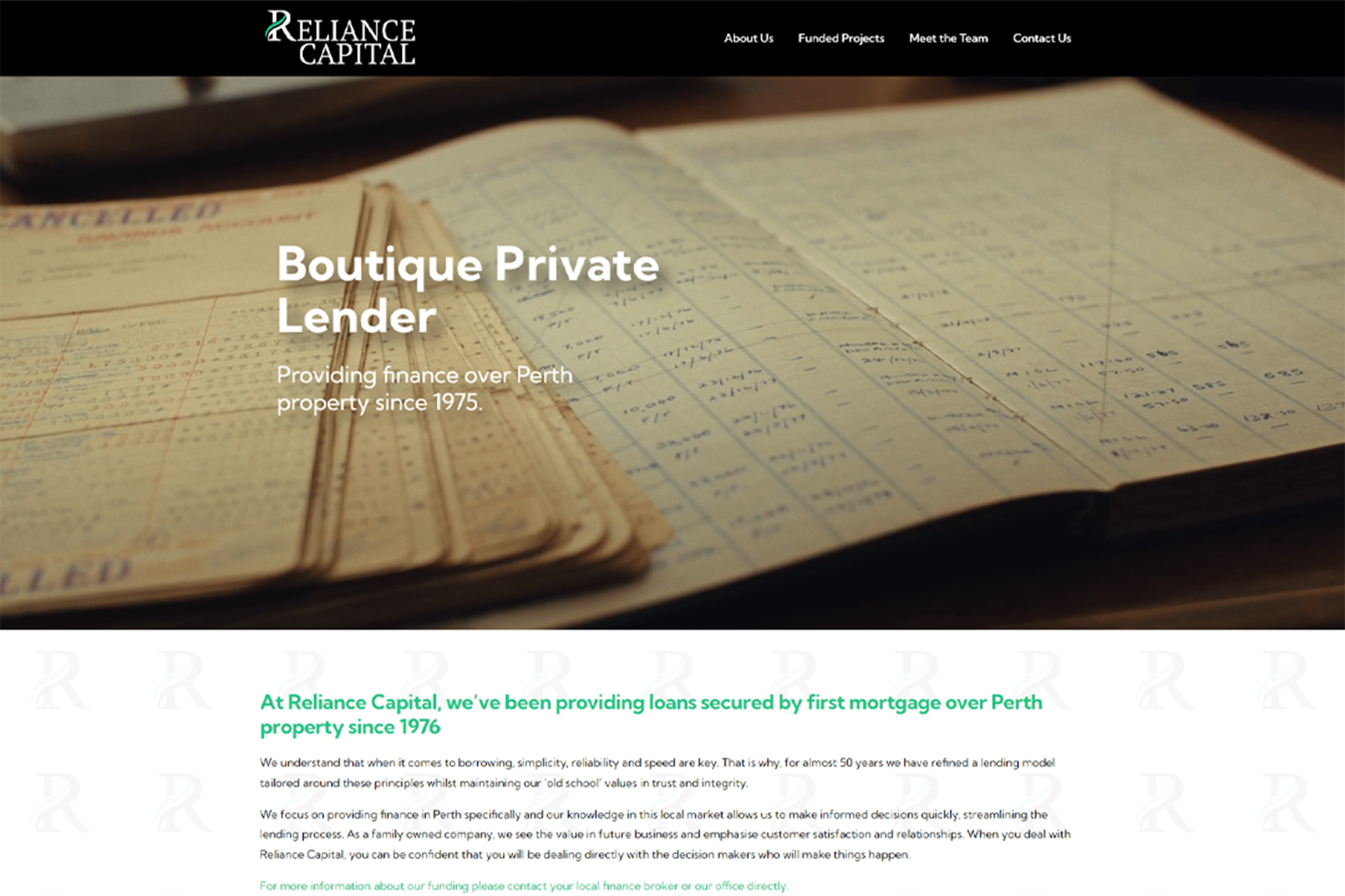 Reliance Capital website