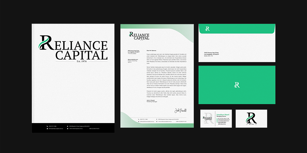 reliance capital stationary image